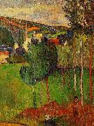 Paul Gauguin View of Pont-Aven from Lezaven France oil painting artist